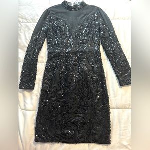 NIKIBIKI MIDNIGHT Black Short Homecoming Dress Small